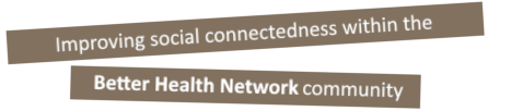 Improving Social Connectedness within the Better Health Network Community